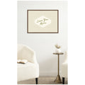 Kate And Laurel Retro Love You More Sage Green Striped By Lucky Guava Framed Canvas Wall Art Print