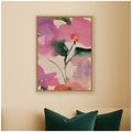 Kate And Laurel Romance Close 18X24 Neutral Linen By Reed Rosebud Framed Canvas Wall Art Print