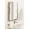 Kate And Laurel Rosella Floral Rectangular Mirror Metal 20X30