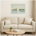 Kate And Laurel Sailing Calm Waters Winslow Homer By Nostalgia Prints Framed Canvas Wall Art Print