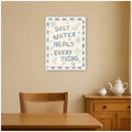 Kate And Laurel Salt Water Heals By Megan Ryan Framed Canvas Wall Art Print