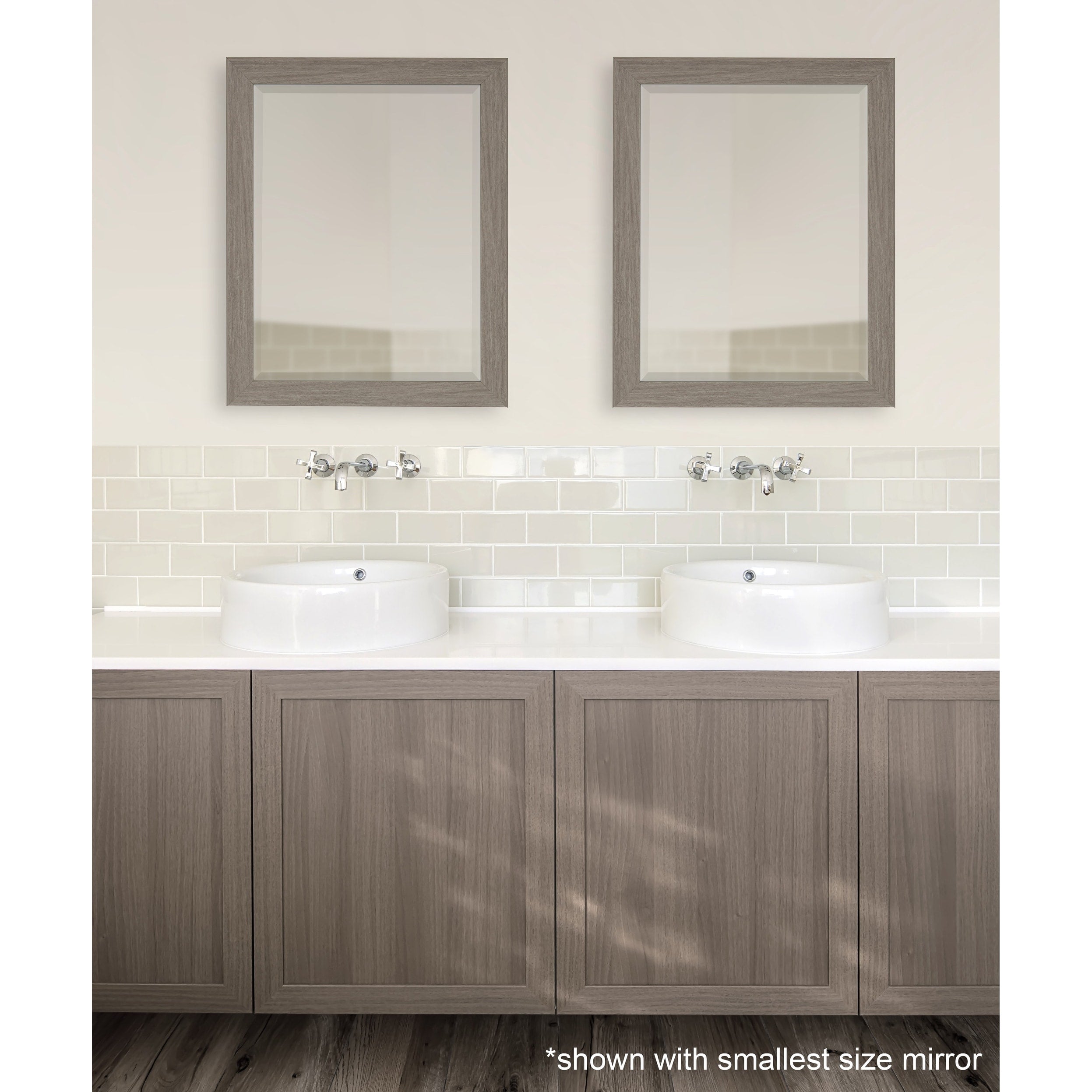 Scoop Framed Beveled Wall Mirror