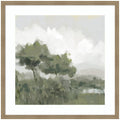 Kate And Laurel Shades Of Olive No. 1 By Mary Sparrow Framed Wall Art Print
