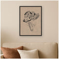 Kate And Laurel Sketch Of A Dog Robert Frederick Blum By The Smithsonian American Art Museum Framed Canvas Wall Art Print