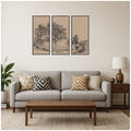 Kate And Laurel Sketches Maples Samuel Colman 3 Piece Framed Canvas Wall Art Set By The Smithsonian American Art Museum