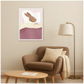 Kate And Laurel Sleeping Girl Rabbit By Molly Dillon From The Lil Dills Shop Framed Canvas Wall Art Print