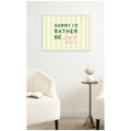 Kate And Laurel Sorry Id Rather Be Playing Tennis By Lucky Guava Framed Canvas Wall Art Print