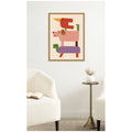 Kate And Laurel Stacked Animals By Laura Moss Framed Canvas Wall Art Print