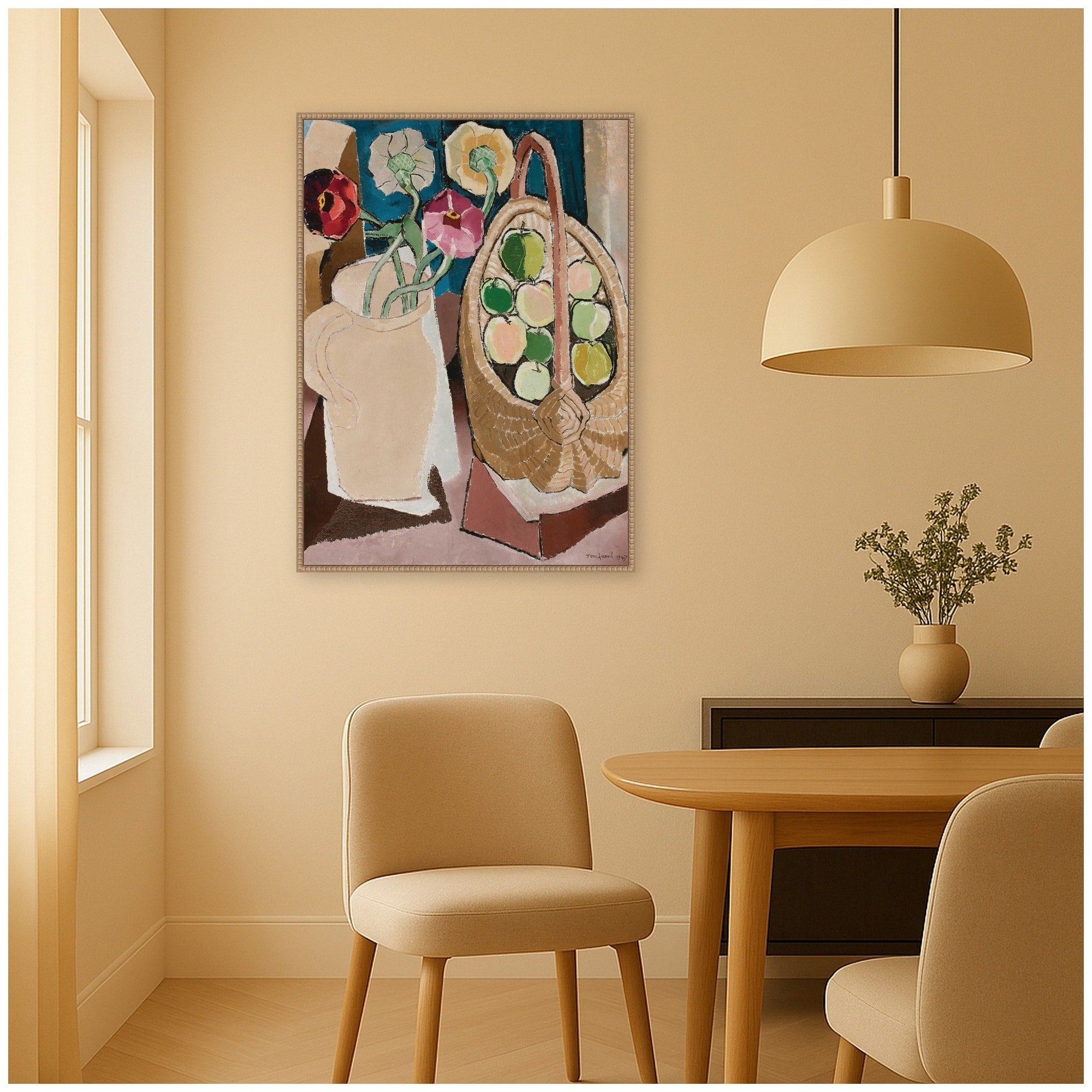 Kate And Laurel Still Life Romuald Kamil Witkowski By Nostalgia Prints Framed Canvas Art