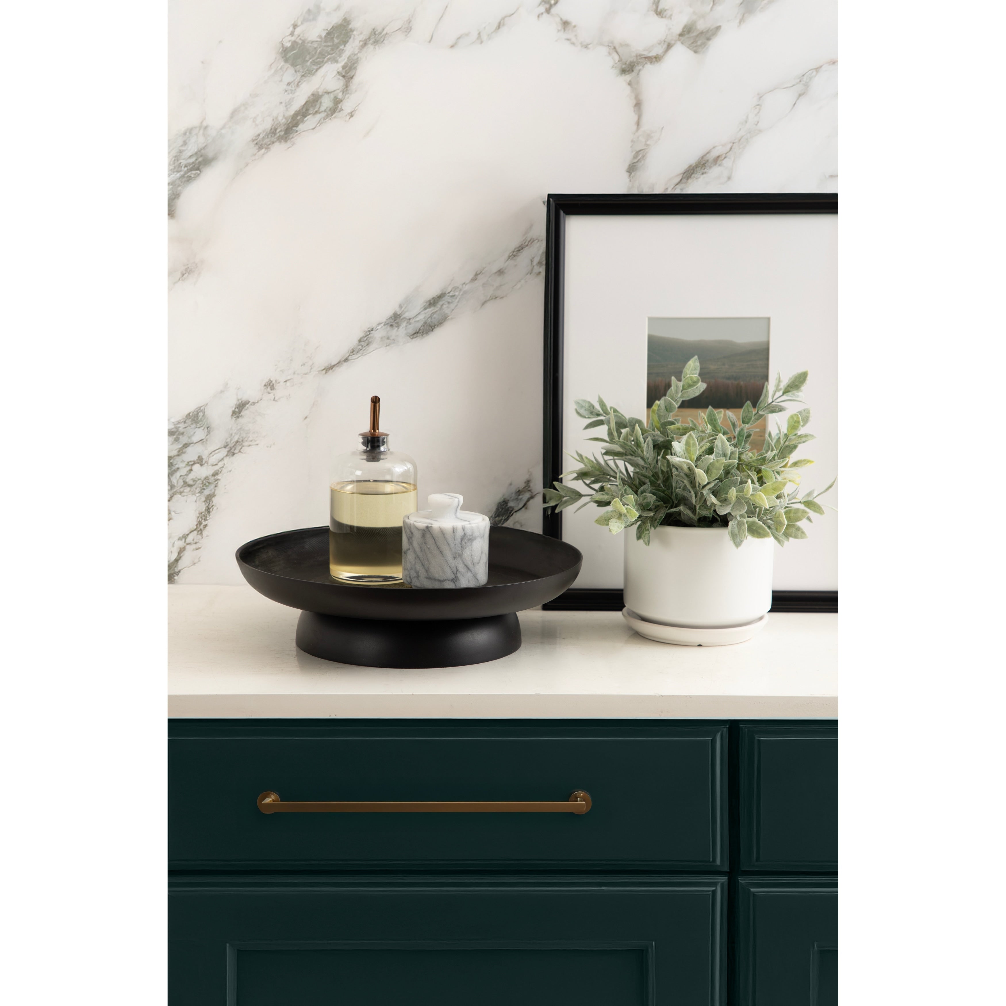 Kate And Laurel Stovring Round Lazy Susan Tray