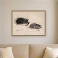 Kate And Laurel Study Of Cats Walter Shirlaw By The Smithsonian American Art Museum Framed Canvas Wall Art Print
