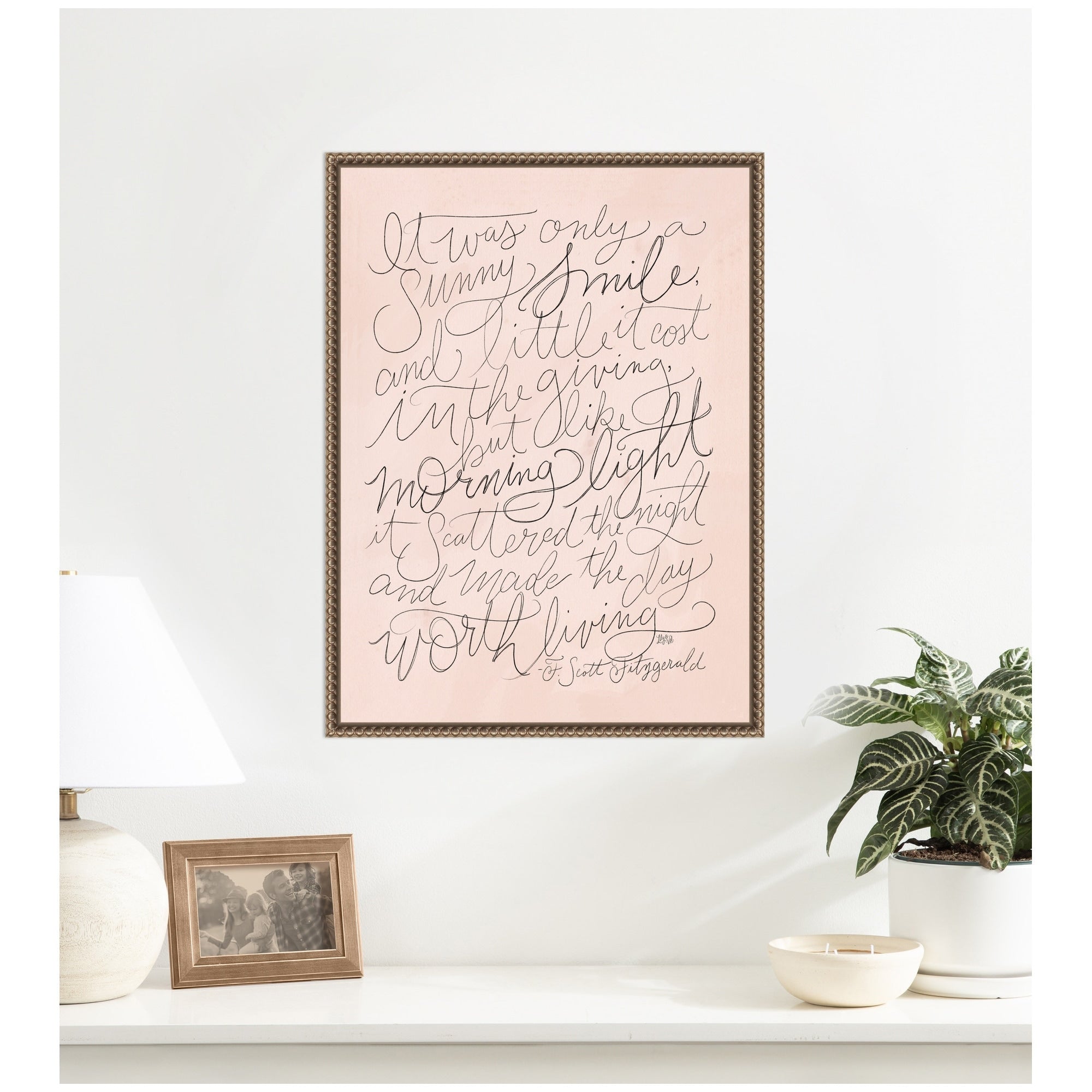 Kate And Laurel Sunny Smile By Valerie Mckeehan Of Lily And Val Framed Canvas Wall Art Print