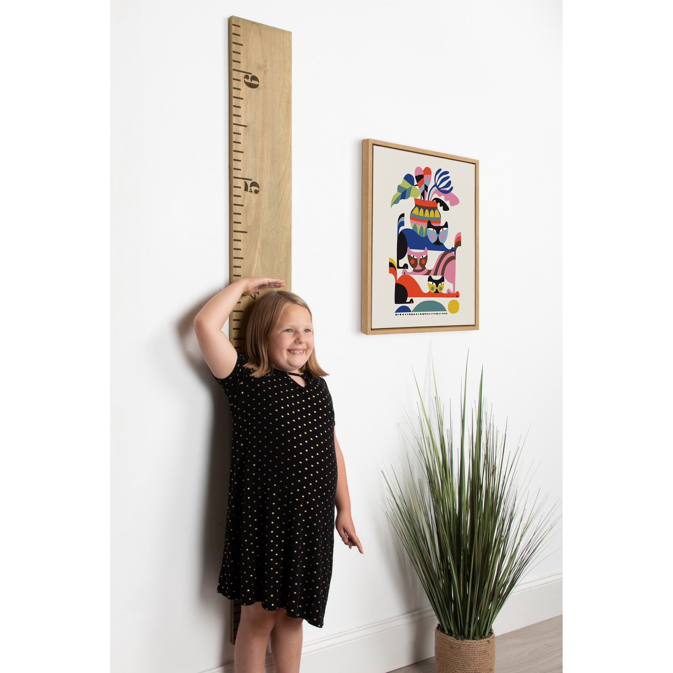 Kate And Laurel Sylvie 3 Cats Framed Canvas By Rachel Lee
