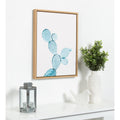 Kate And Laurel Sylvie Simon Te Tai Blue Cactus Framed Canvas