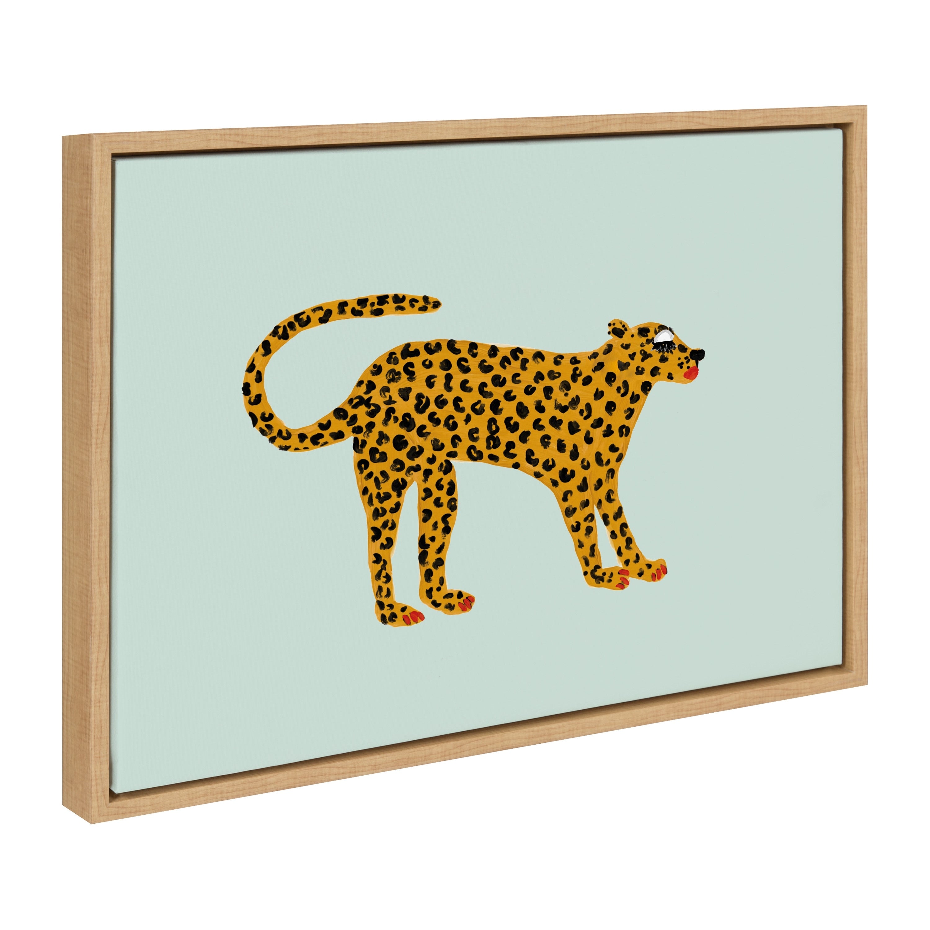 Kate And Laurel Sylvie Cat Canvas By Bouffants And Broken Hearts