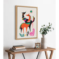Kate And Laurel Sylvie Dancing Horses Framed Canvas By Rachel Lee