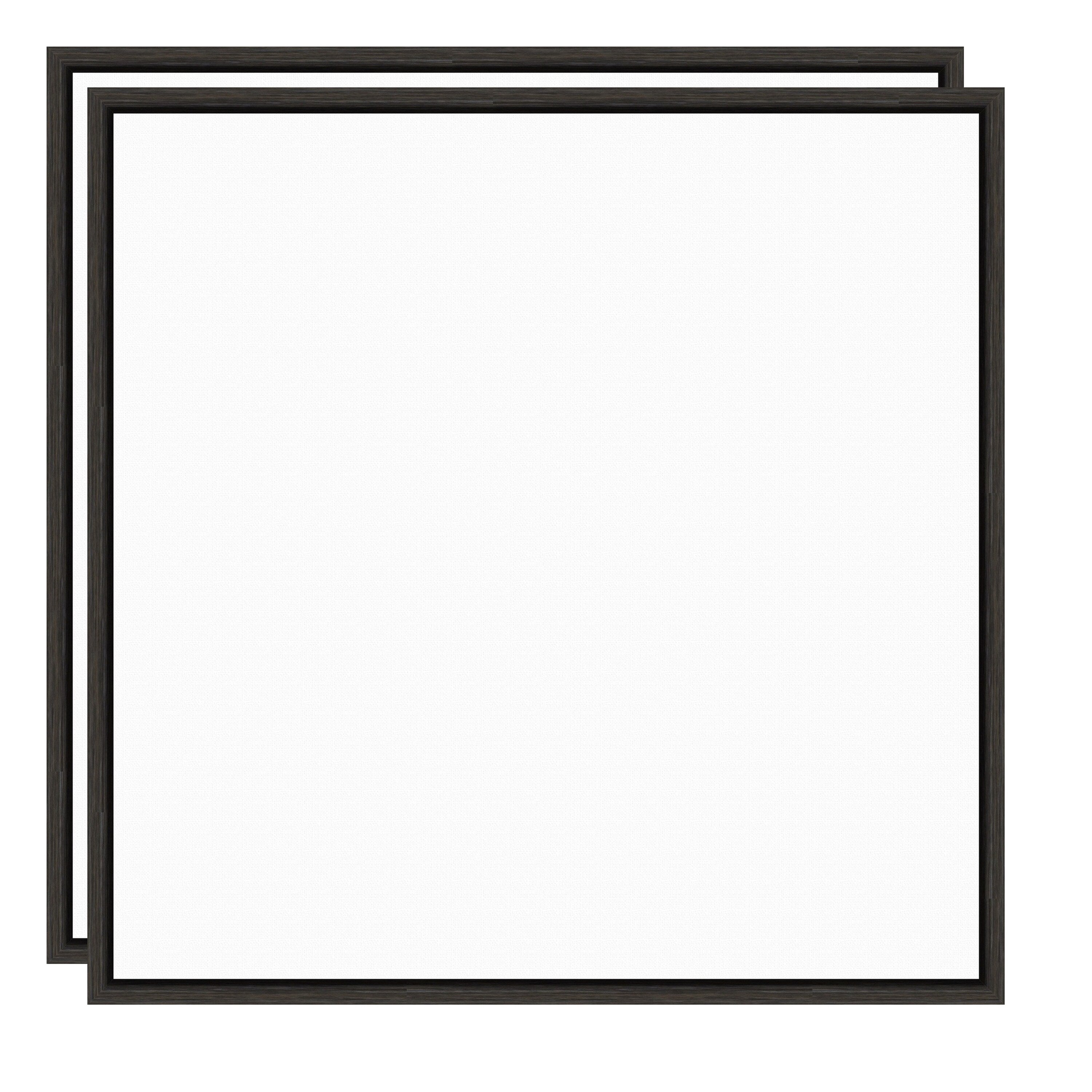 Kate And Laurel Sylvie Dark Gray Blank Framed Canvas Diy Wall Art Set