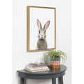Kate And Laurel Sylvie Female Rabbit Framed Canvas By Amy Peterson