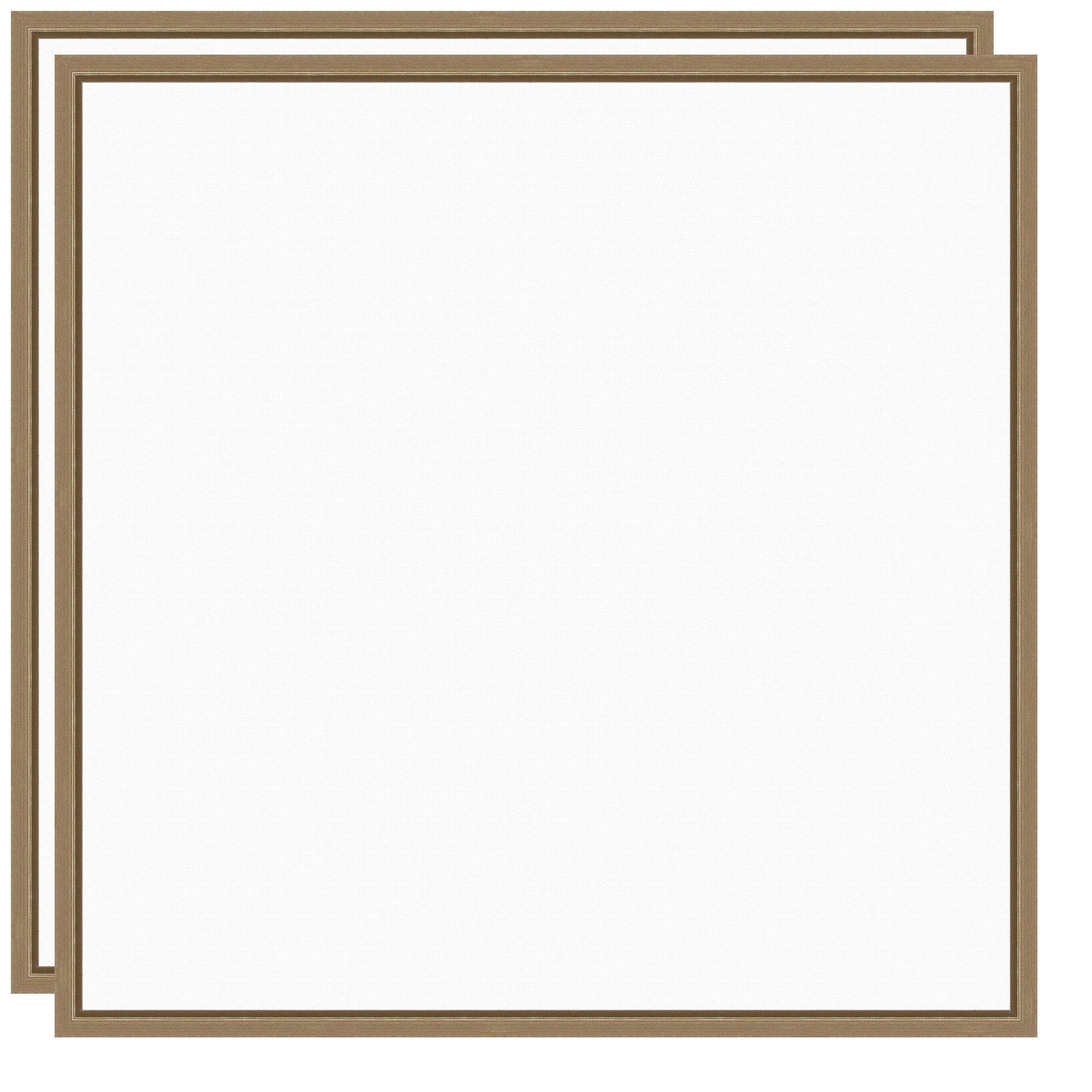 Kate And Laurel Sylvie Gold Blank Framed Canvas Diy Wall Art Set