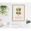 Kate And Laurel Sylvie Great Love Framed Canvas By Rachel Lee