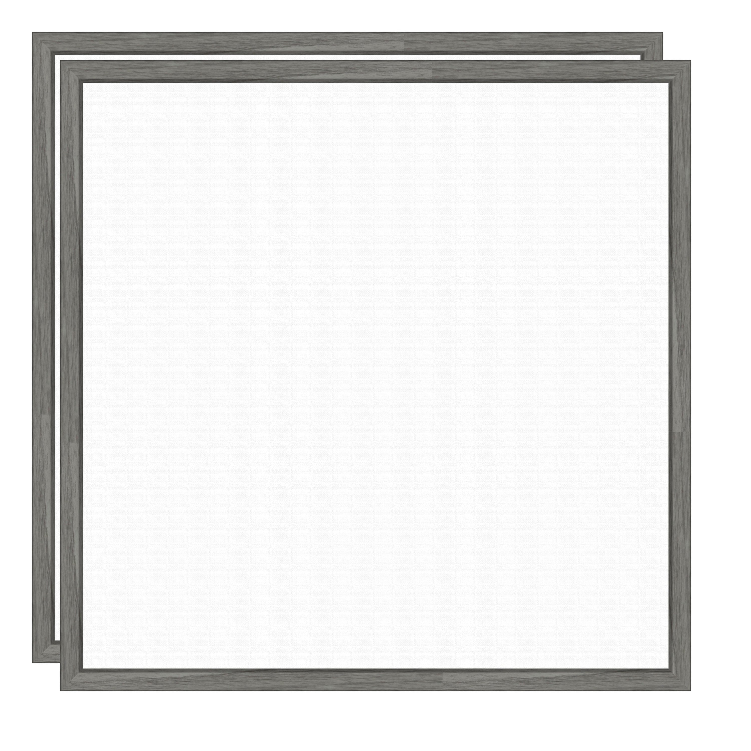 Kate And Laurel Sylvie Gry Blank Framed Canvas Wall Art Set