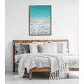 Kate And Laurel Sylvie Monterosso Al Mare Swim Framed Canvas By Rachel Dowd