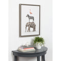 Kate And Laurel Sylvie Safari Animals Framed Canvas By Amy Peterson