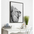 Kate And Laurel Sylvie Self Actualizing Lion Framed Canvas By Amy Peterson