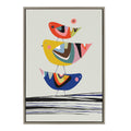 Kate And Laurel Rachel Lee Sylvie Birds Framed Canvas Wall Art