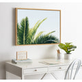 Kate And Laurel Sylvie Tropical Palm Framed Canvas By Amy Peterson