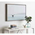 Kate And Laurel Sylvie Whale Tail In The Mist Framed Canvas By Amy Peterson
