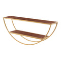 Kate And Laurel Tancill Half Circle Wall Shelf 26X11