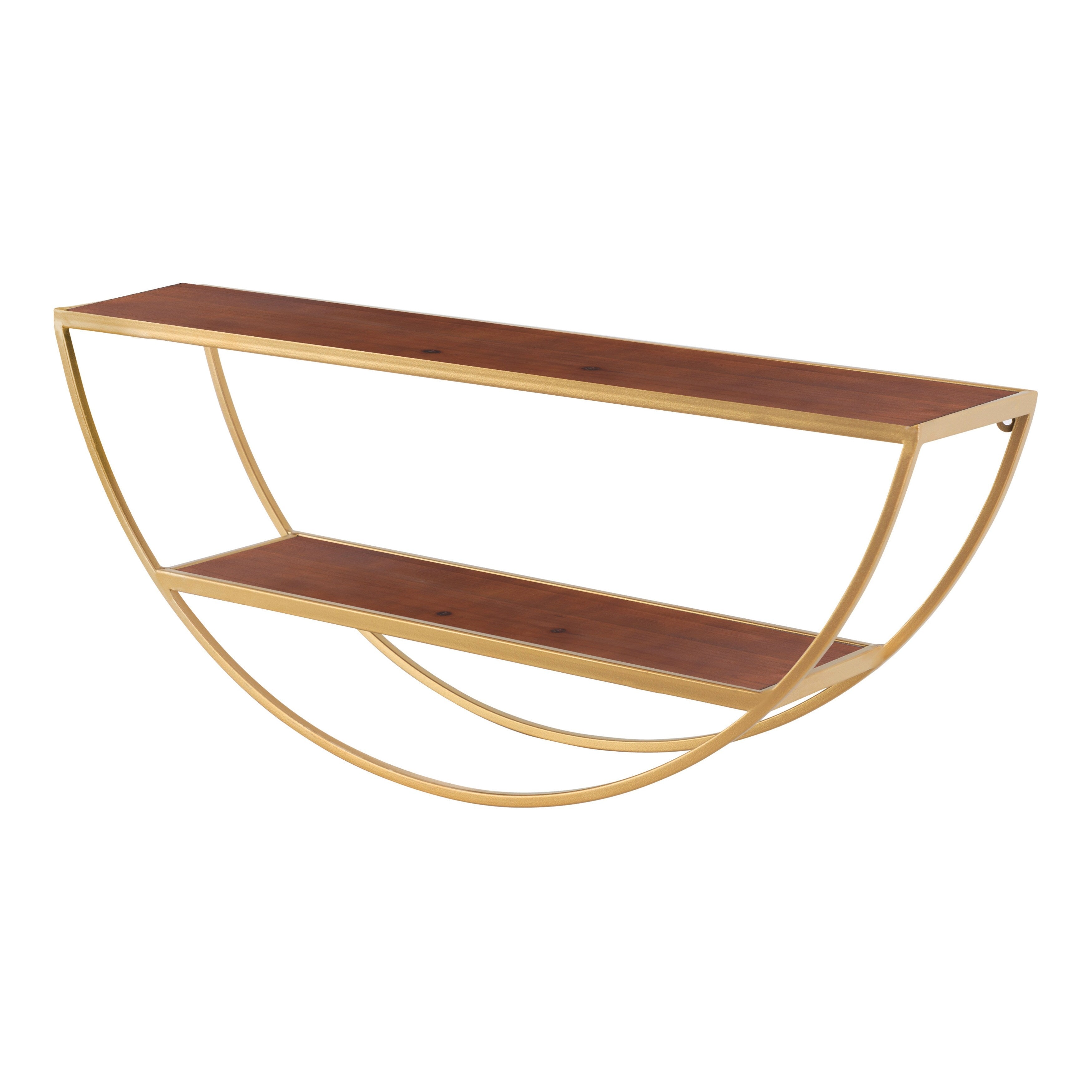 Kate And Laurel Tancill Half Circle Wall Shelf 26X11