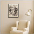 Kate And Laurel Tete De Taureau 1934 Jules Chadel By Nostalgia Prints Framed Canvas Wall Art Print