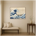 Kate And Laurel The Great Wave Katsushika Hokusai By The Art Institute Of Chicago Framed Canvas Wall Art Print