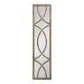 Kate And Laurel Tolland Brown Wood Panel Wall Mirror