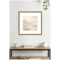 Kate And Laurel Tonal Textural White And Beige Neutrals By The Creative Bunch Studio Framed Wall Art Print