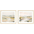 Kate And Laurel Tranquil Landscape No. 1 No. 2 2 Piece Framed Wall Art Print Set By Amy Lighthall