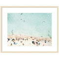 Kate And Laurel Turquoise Beach From Above No. 2 By Amy Peterson Framed Wall Art Print