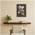 Kate And Laurel Twin Flames Olive By Reed Rosebud Framed Canvas Wall Art Print