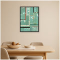 Kate And Laurel Typography Green Fc By Felicia Dadak Framed Canvas Wall Art Print
