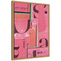 Kate And Laurel Typography Pink Fc By Felicia Dadak Framed Canvas Wall Art Print