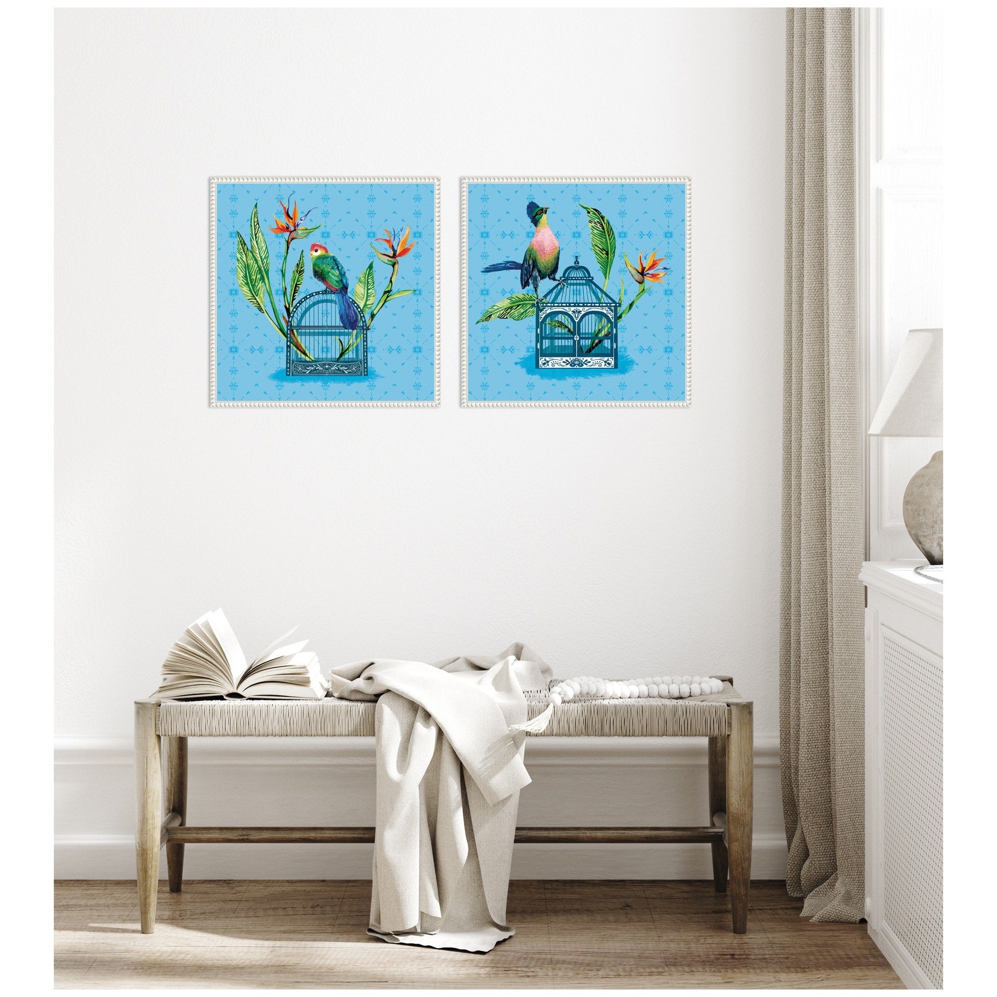 Kate And Laurel Uncaged No. 1 No. 2 2 Piece Framed Canvas Wall Art Set By Lucia Gianello