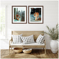 Kate And Laurel Urban Tiger City 2 Piece Framed Wall Art Print Set By Michael Schauer