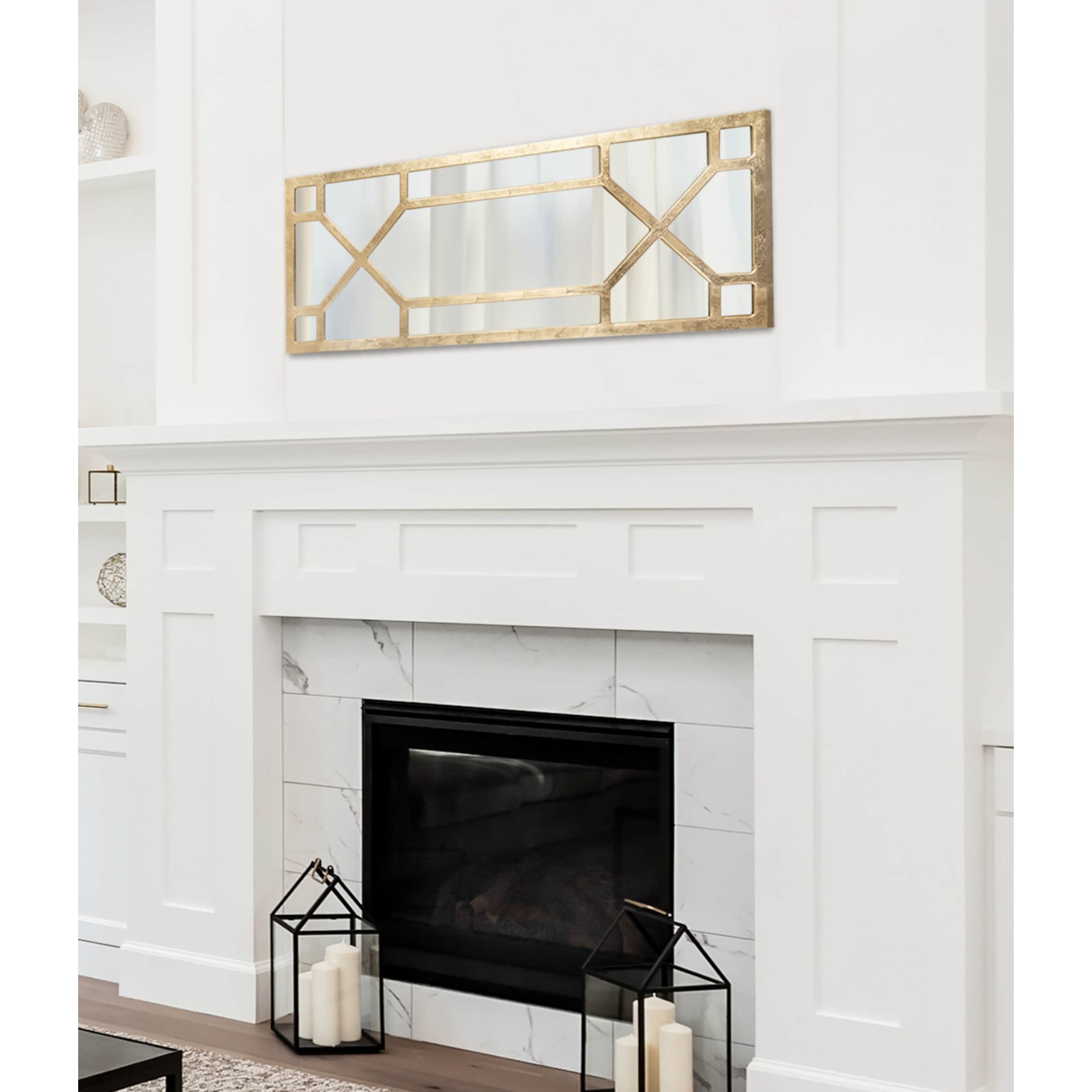 Vanderford Wooden Window Frame Wall Mirror 18 X 47.25 Silver