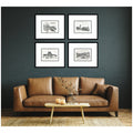 Kate And Laurel Vintage Europe 4 Piece Framed Wall Art Print Set By Teju Reval