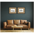 Kate And Laurel Vintage Postcard London Paris 2 Piece Framed Wall Art Print Set By Teju Reval Brown Mat