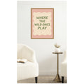 Kate And Laurel Where The Wild Ones Play Squiggly By Laura Moss Framed Canvas Wall Art Print