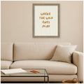 Kate And Laurel Where The Wild Ones Play Striped By Laura Moss Framed Mounted Canvas Wall Art Print