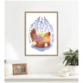 Kate And Laurel Whisteria Hen By Lucia Gianello Framed Canvas Wall Art Print